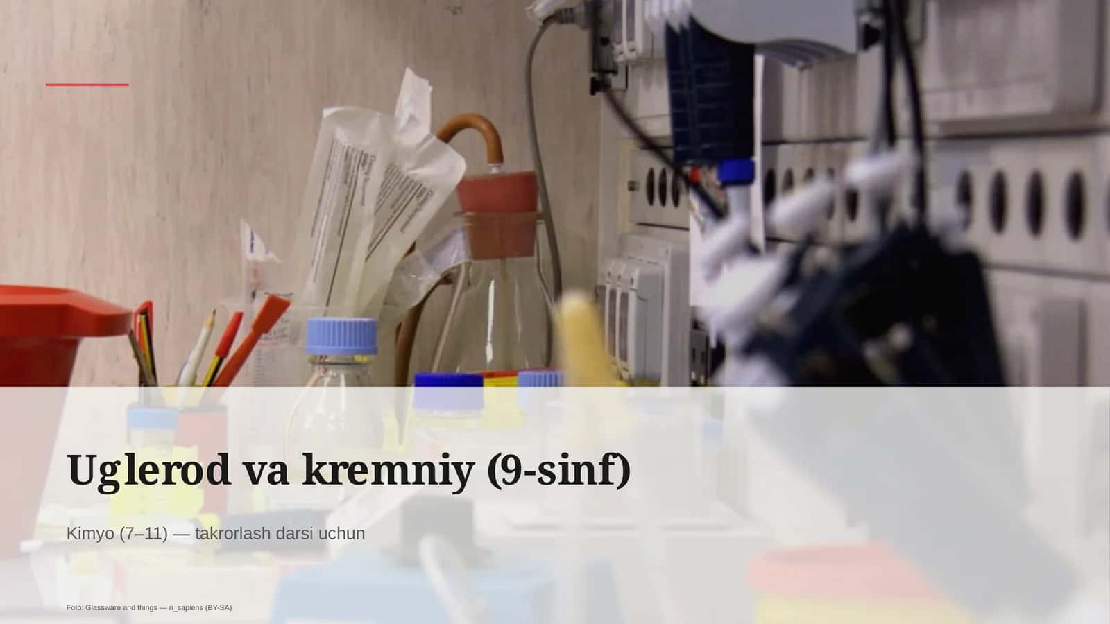 Uglerod va kremniy (9-sinf) 1