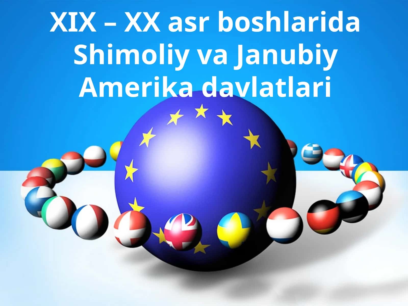 XIX – XX asr boshlarida Shimoliy va Janubiy Amerika davlatlari 1