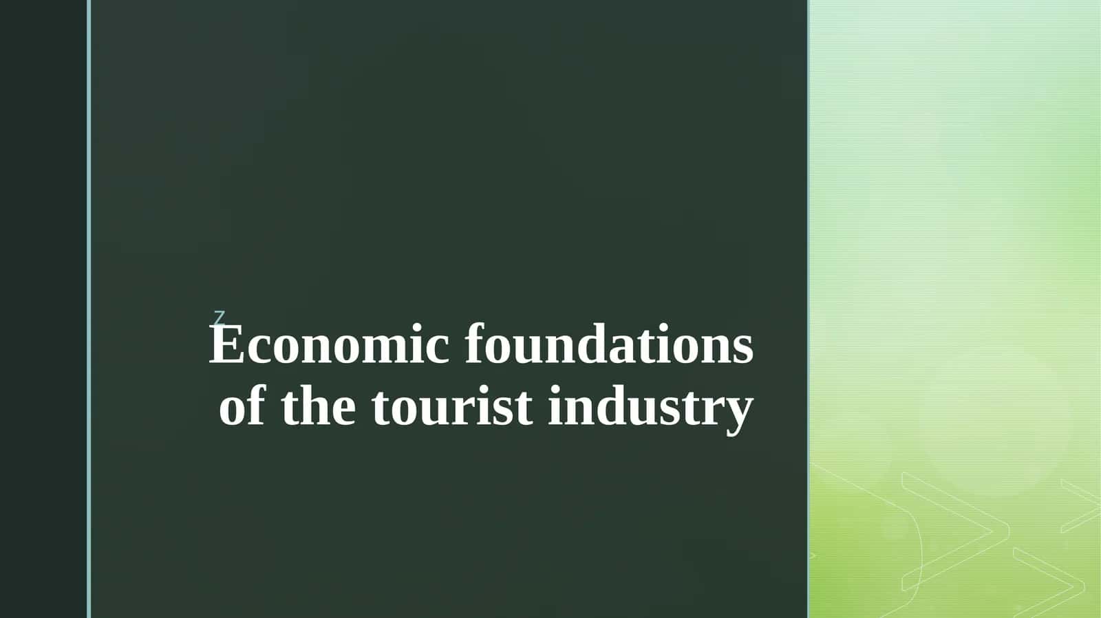 Tourism industry 1
