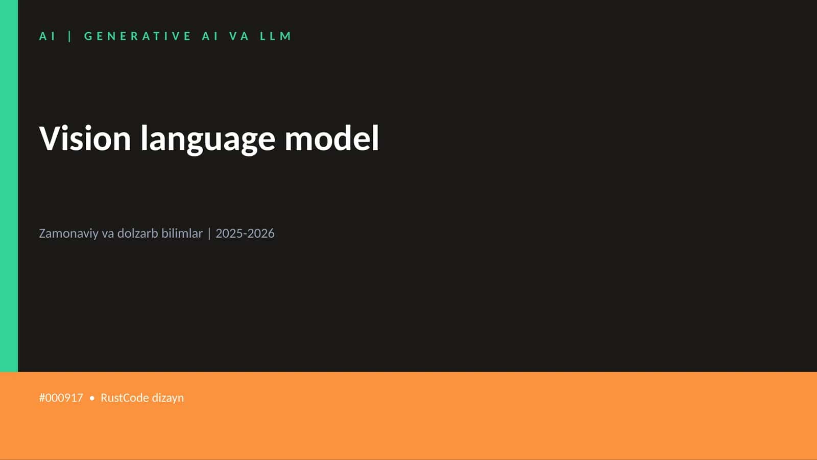 Vision language model 1