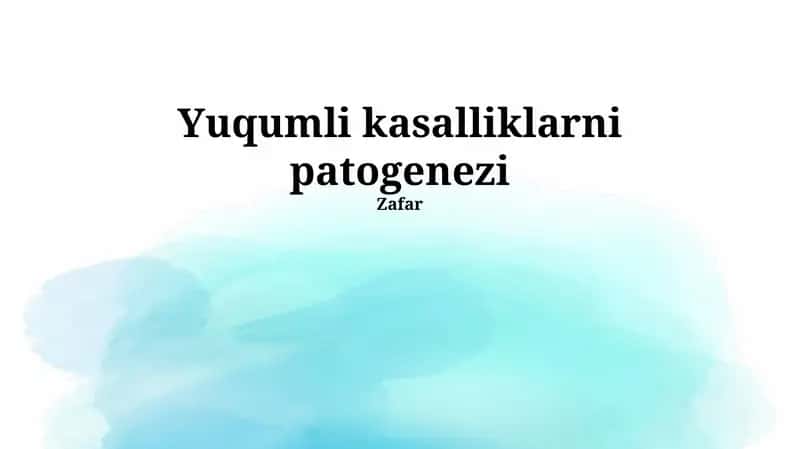 Qo'ziqorin infektsiyalar patogenezi 1