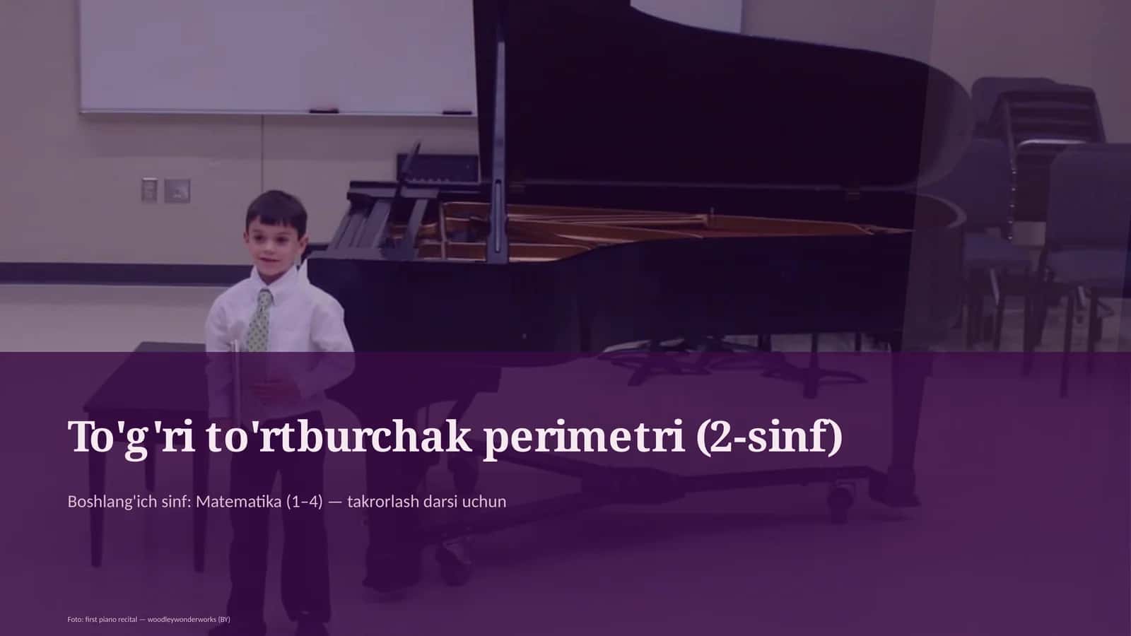 To'g'ri to'rtburchak perimetri (2-sinf) 1