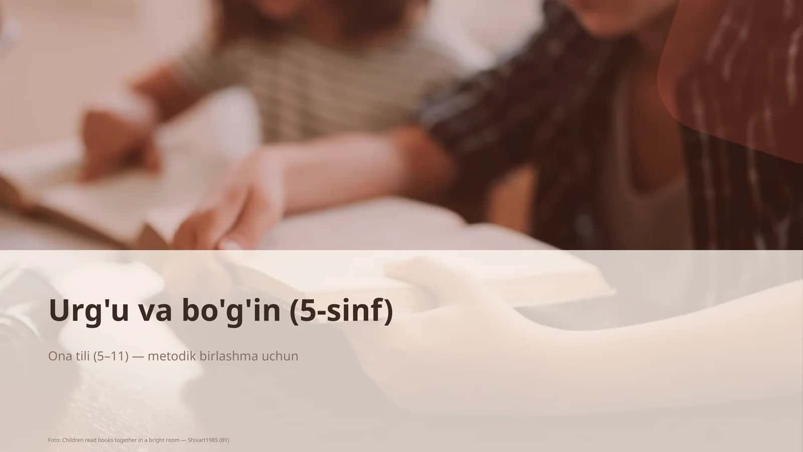 Urg'u va bo'g'in (5-sinf) 1