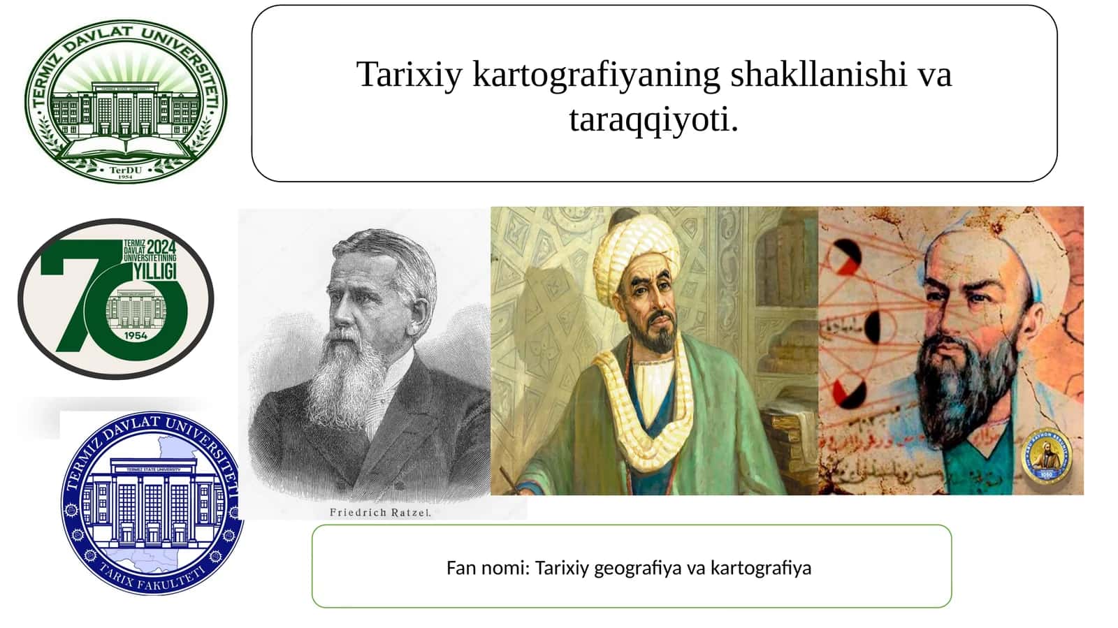 Tarixiy kartografiyaning shakllanishi va taraqqiyoti 1