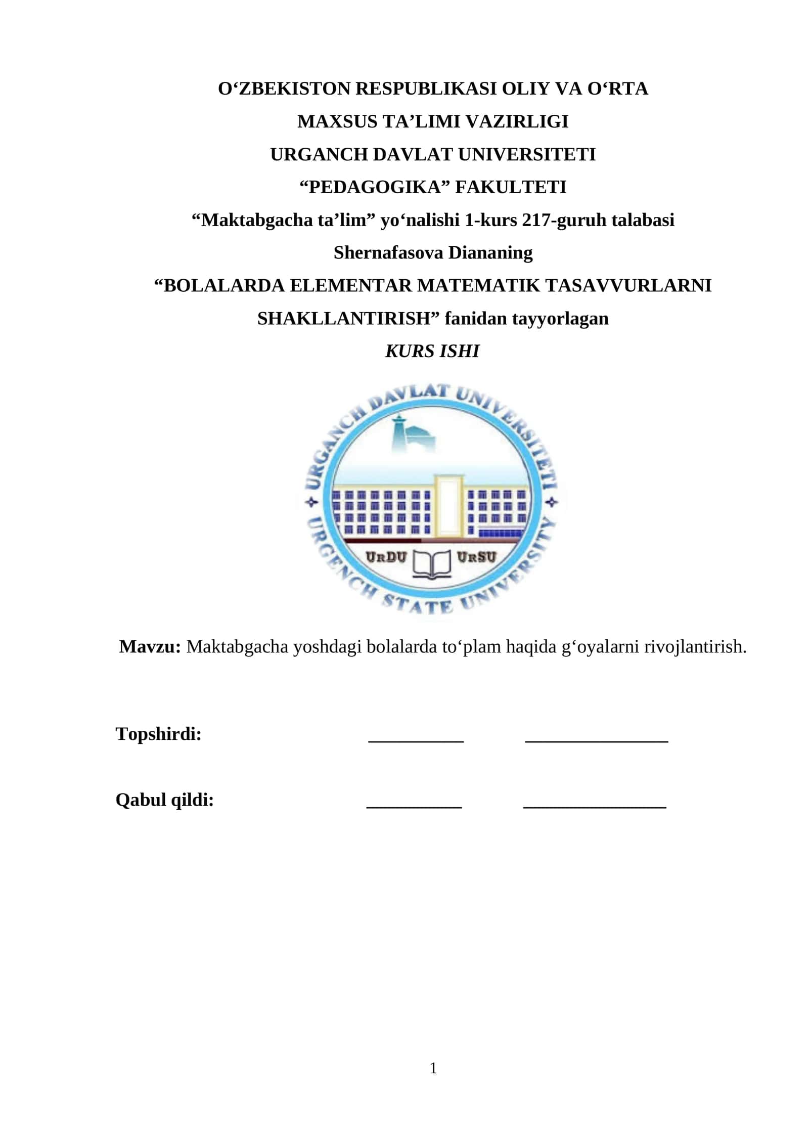 Maktabgacha ta’lim 1