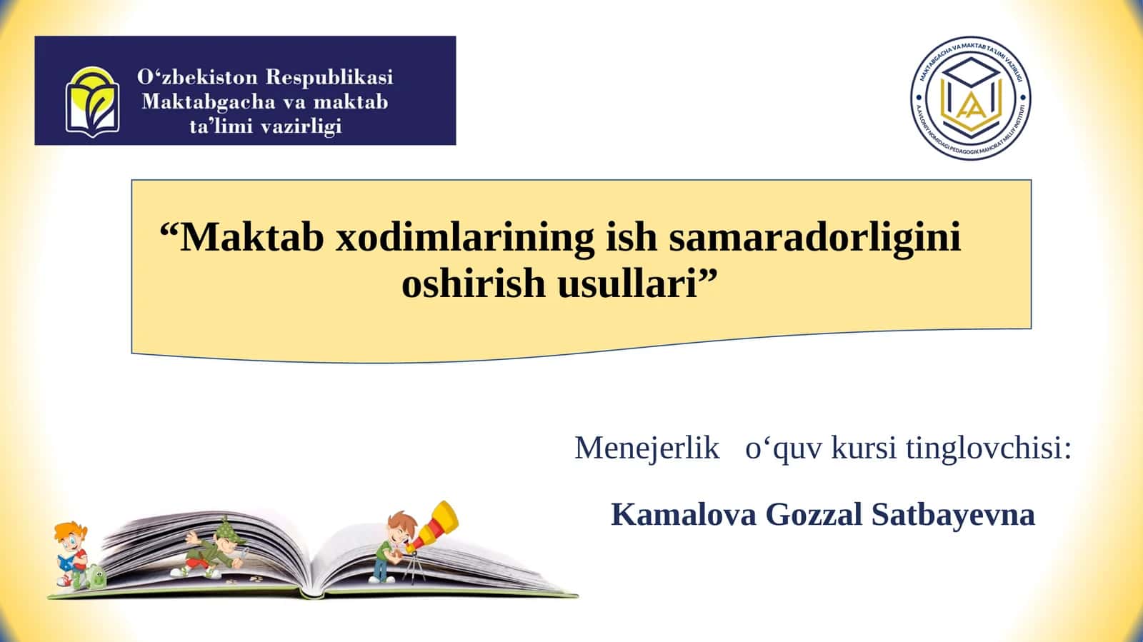 Maktabxodimlarining ish samaradorligini oshirish usullari 1