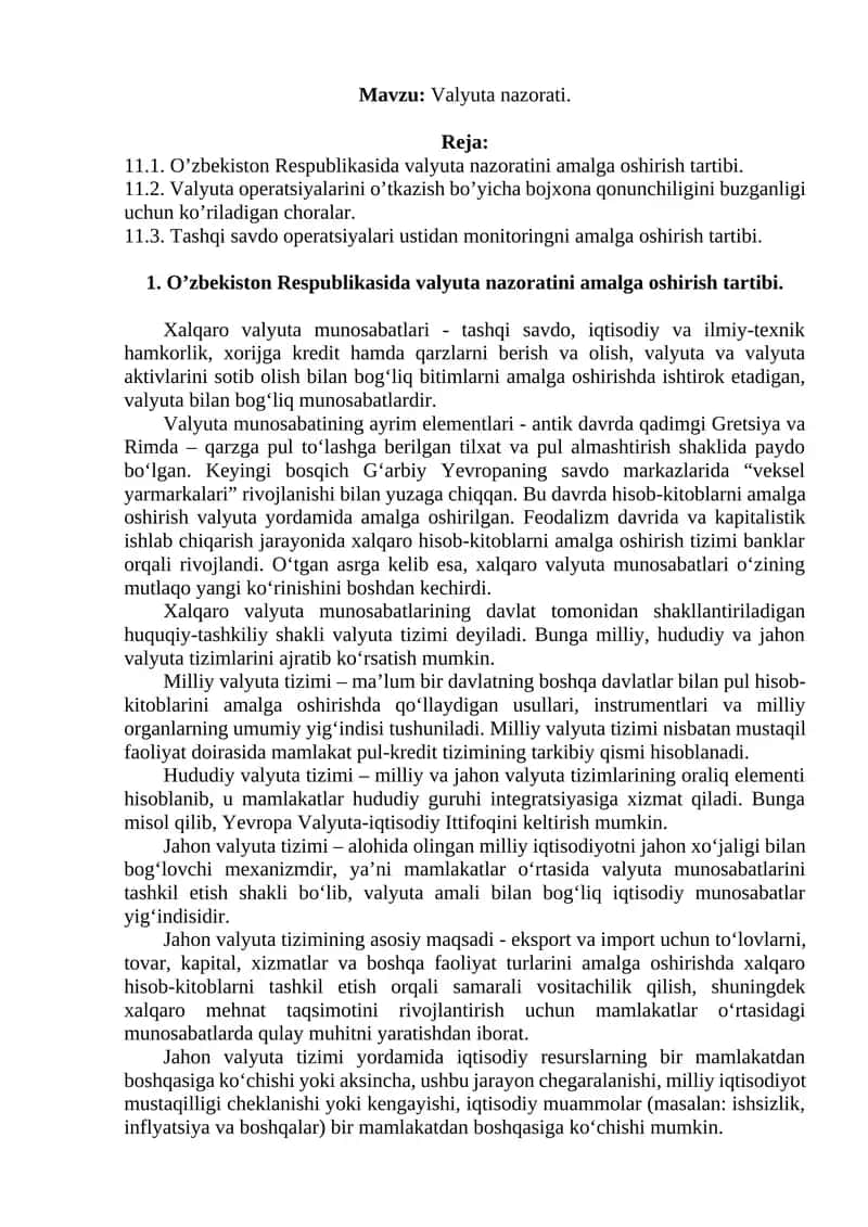 Valyuta nazorati 1