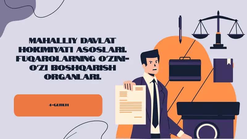 Mahalliy davlat hokimiyati organlari. 1