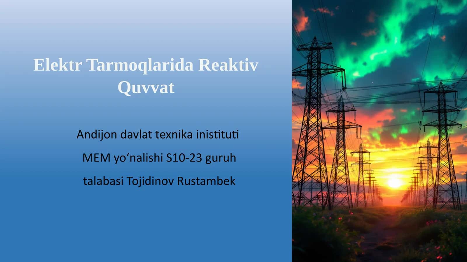 Reaktiv Quvvat 1