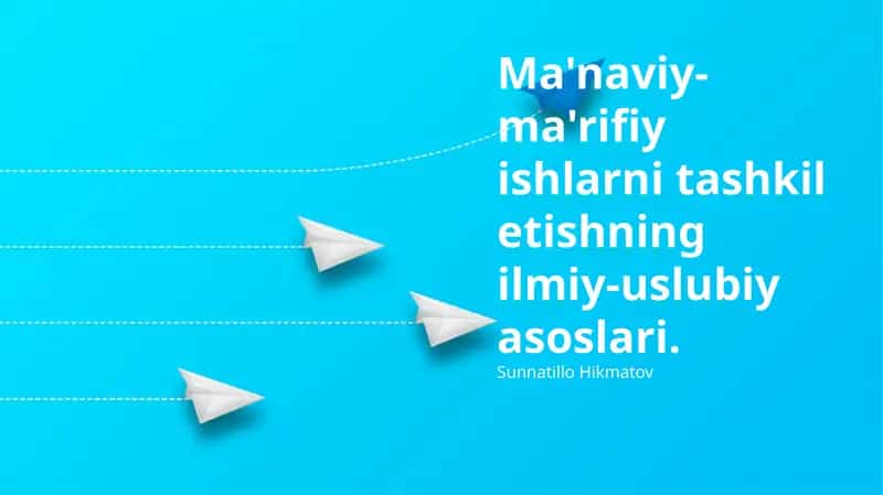 Ma'naviy-ma'rifiy ishlar 1