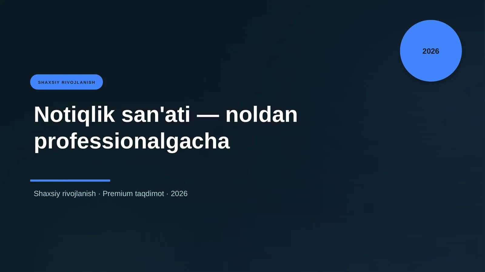 Notiqlik san'ati — noldan professionalgacha 1