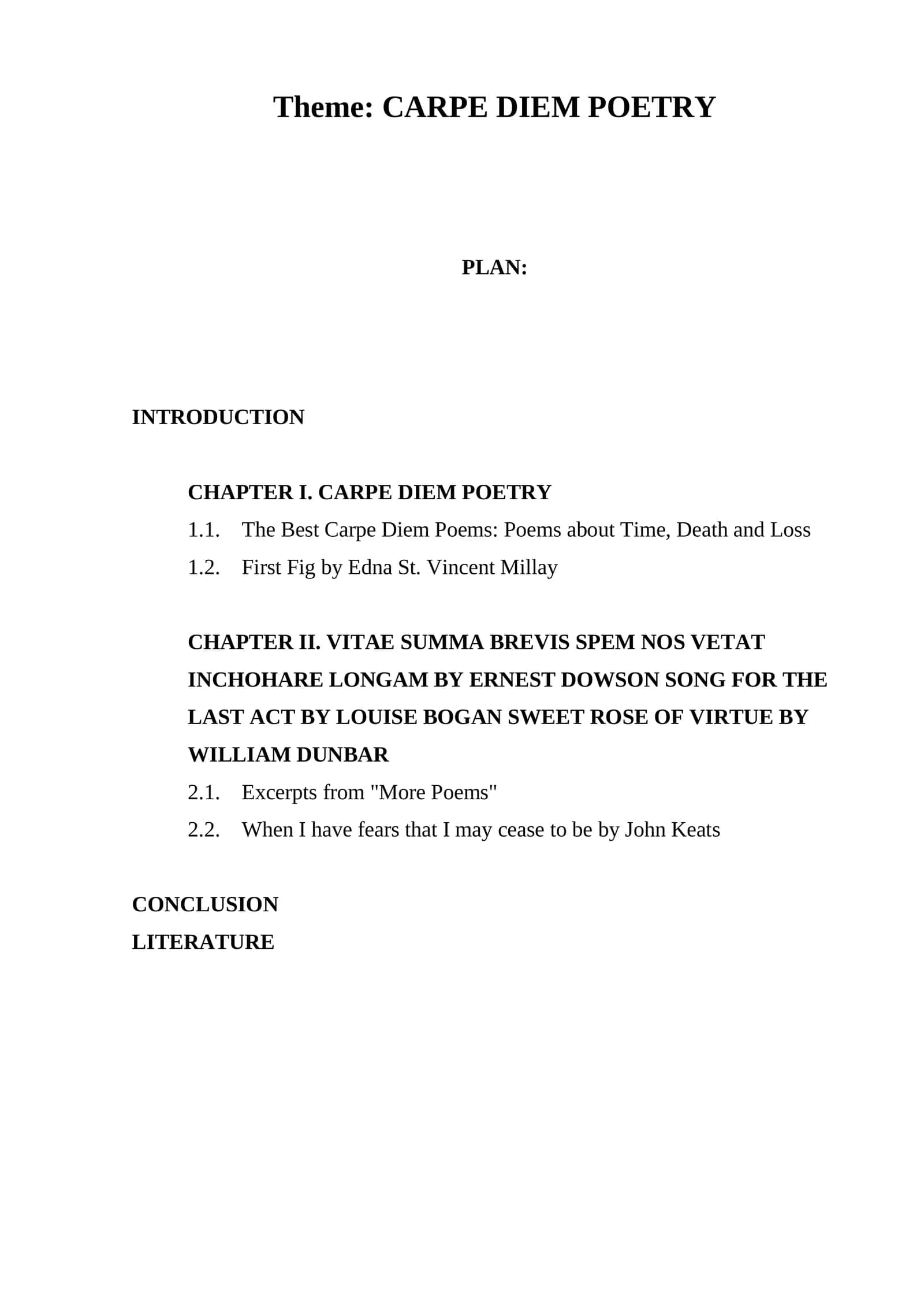 CARPE DIEM POETRY 1