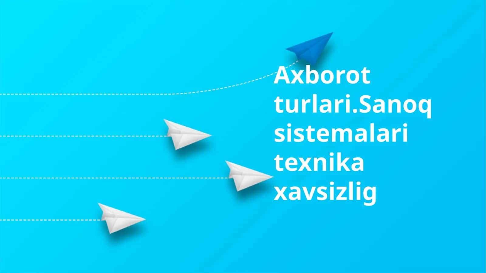 Axborot turlari 1