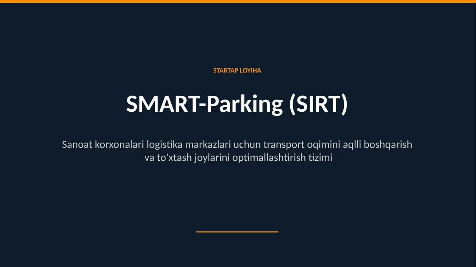 SMART-Parking (SIRT) 1