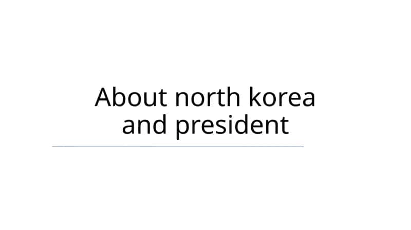 Kim Jong Unning Hokimiyatini Mustahkamlashi 1