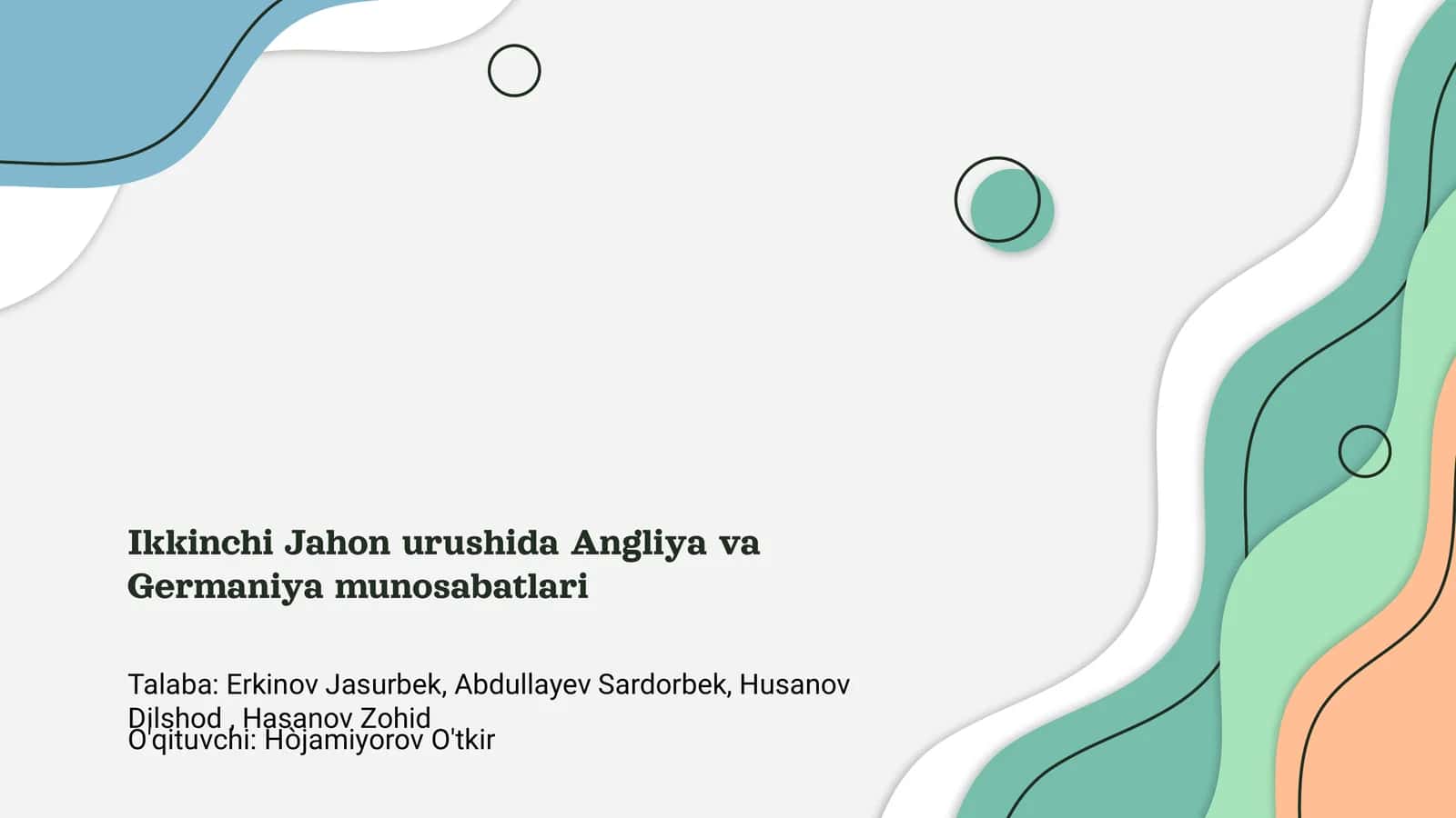 Ikkinchi Jahon urushida Angliya va Germaniya munosabatlari 1
