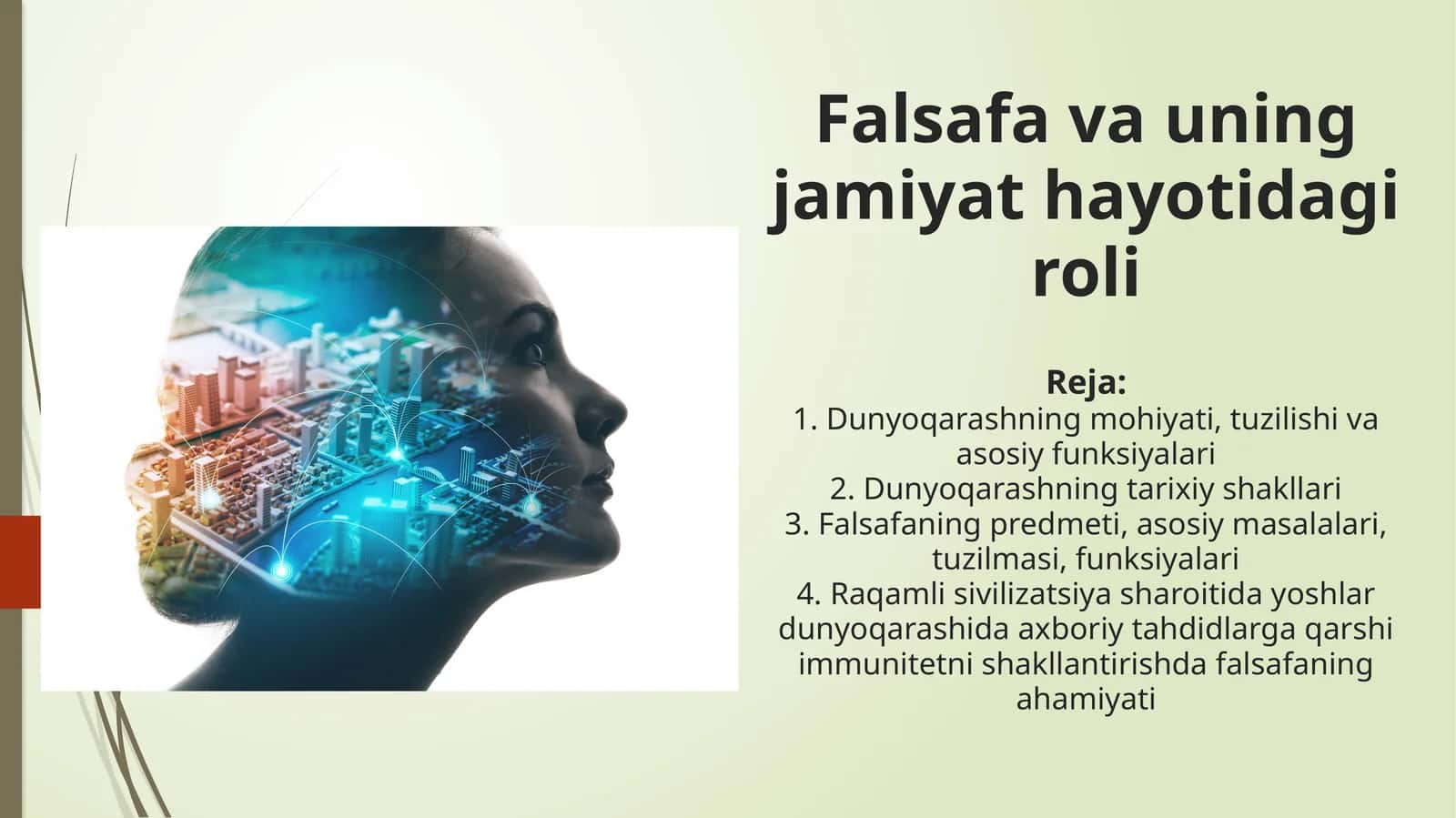 Falsafa faning jamiyatdagi roli 1