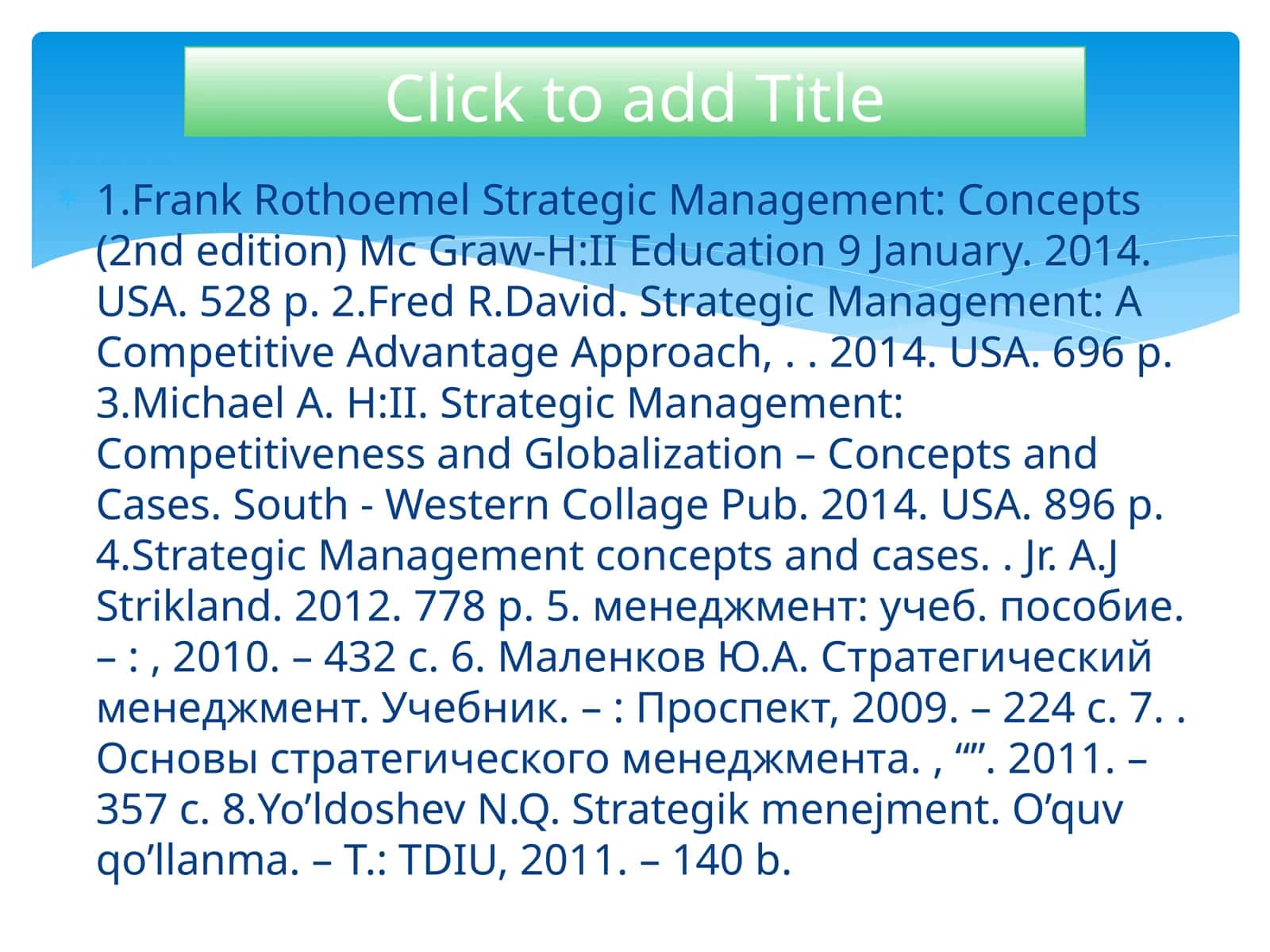 Strategik menejment 1