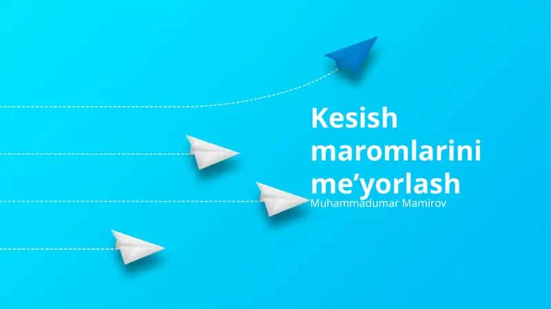 Kesish maromlarini me’yorlash 1