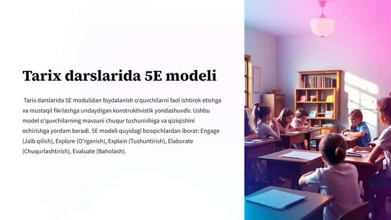 Tarix darslarida 5E modeli 1