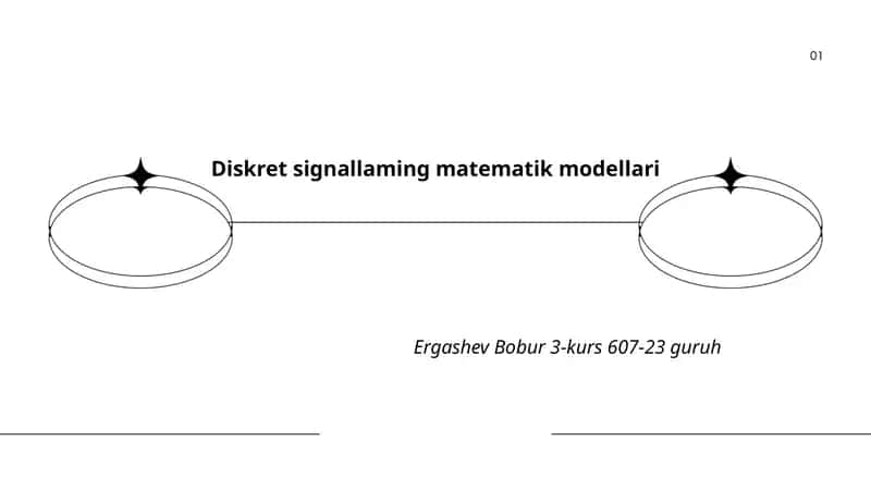 Diskret signallaming matematik modellari 1