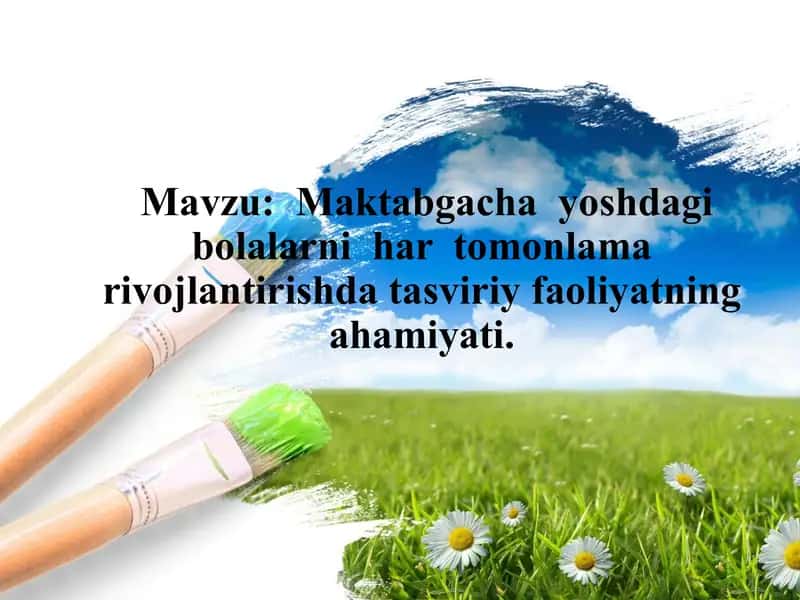 Tasviriy faoliyat 1