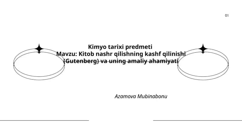 Kimyo tarixi predmeti 1