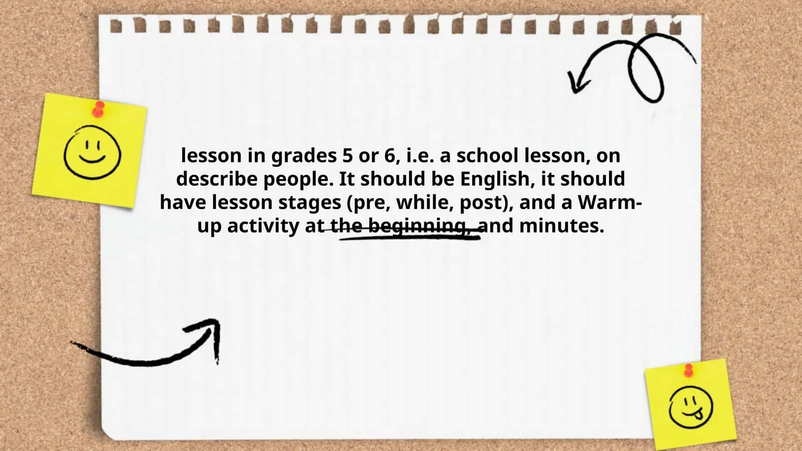 School English Lesson on Describing People 1