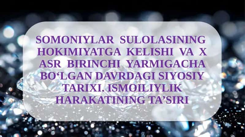 Somoniylik Harakati 1