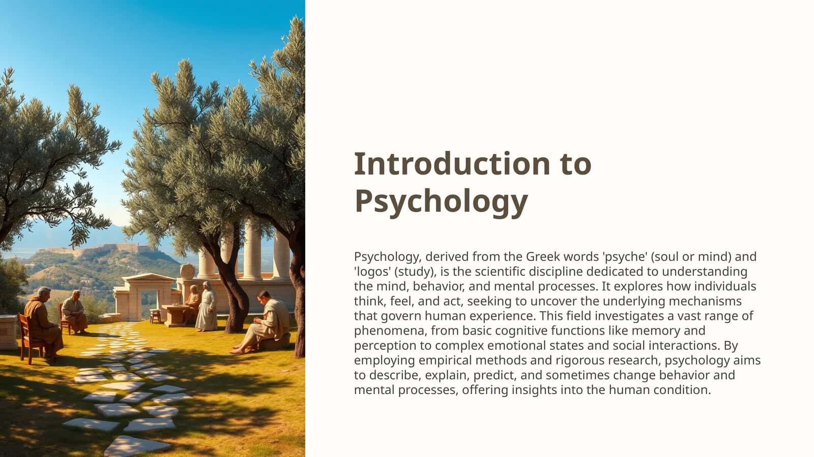 Introduction to Psychology 1