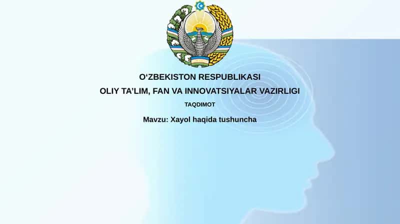 Xayol haqida tushuncha 1