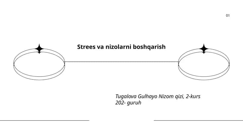 Stress va nizolarni boshqarish 1
