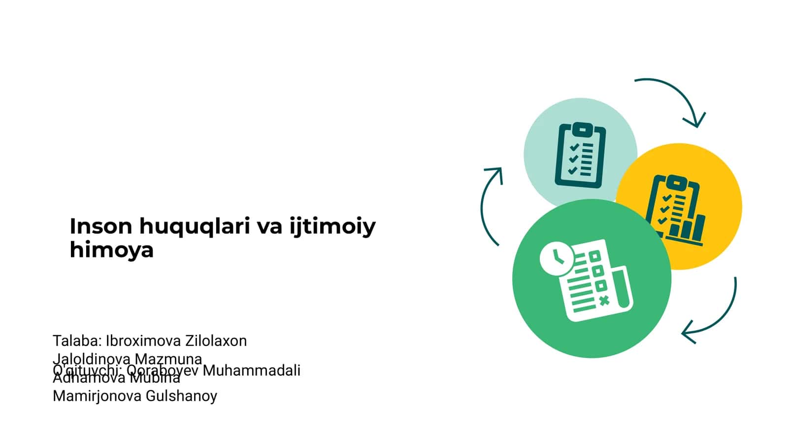 Inson huquqlari va ijtimoiy himoya 1
