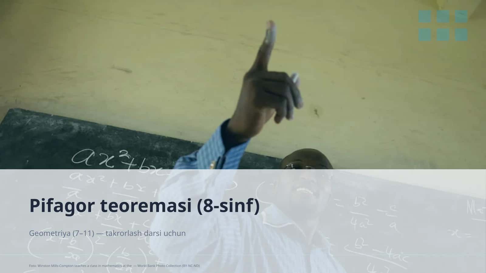 Pifagor teoremasi (8-sinf) 1