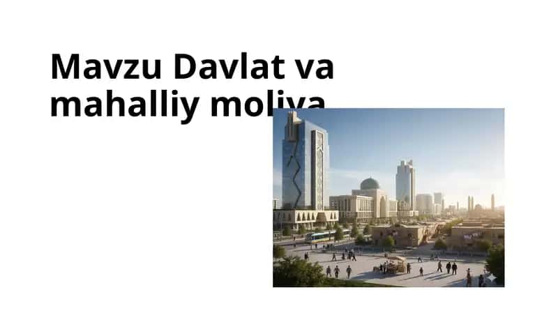Davlat va mahalliy moliya 1