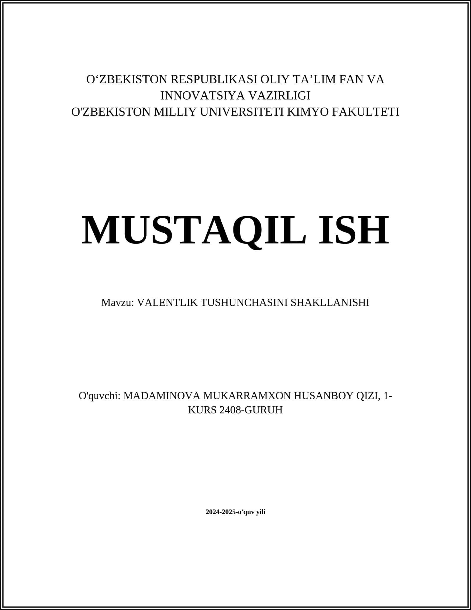 VALENTLIK TUSHUNCHASINI SHAKLLANISHI 1