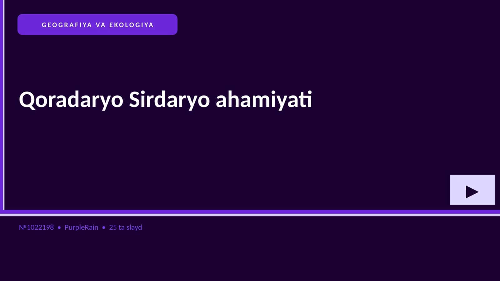 Qoradaryo Sirdaryo ahamiyati 1