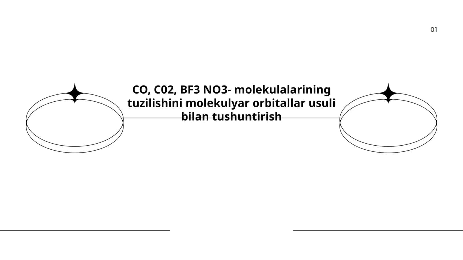 CO, C02, BF3 NO3- molekulalarining tuzilishi 1