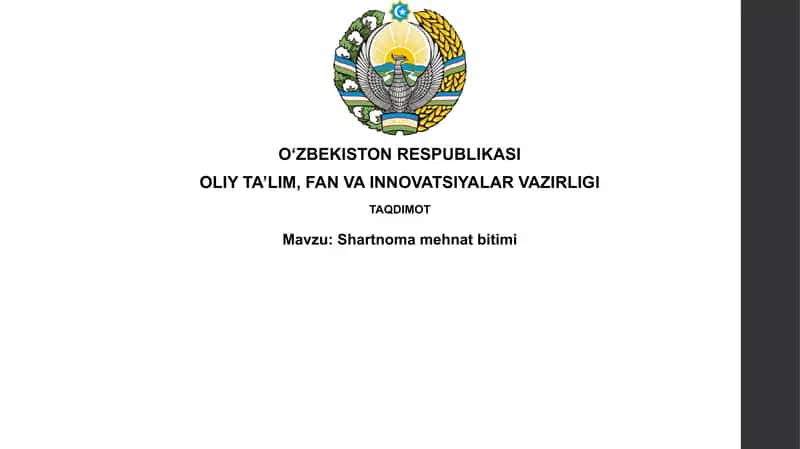 Shartnomamehnatbitimi 1