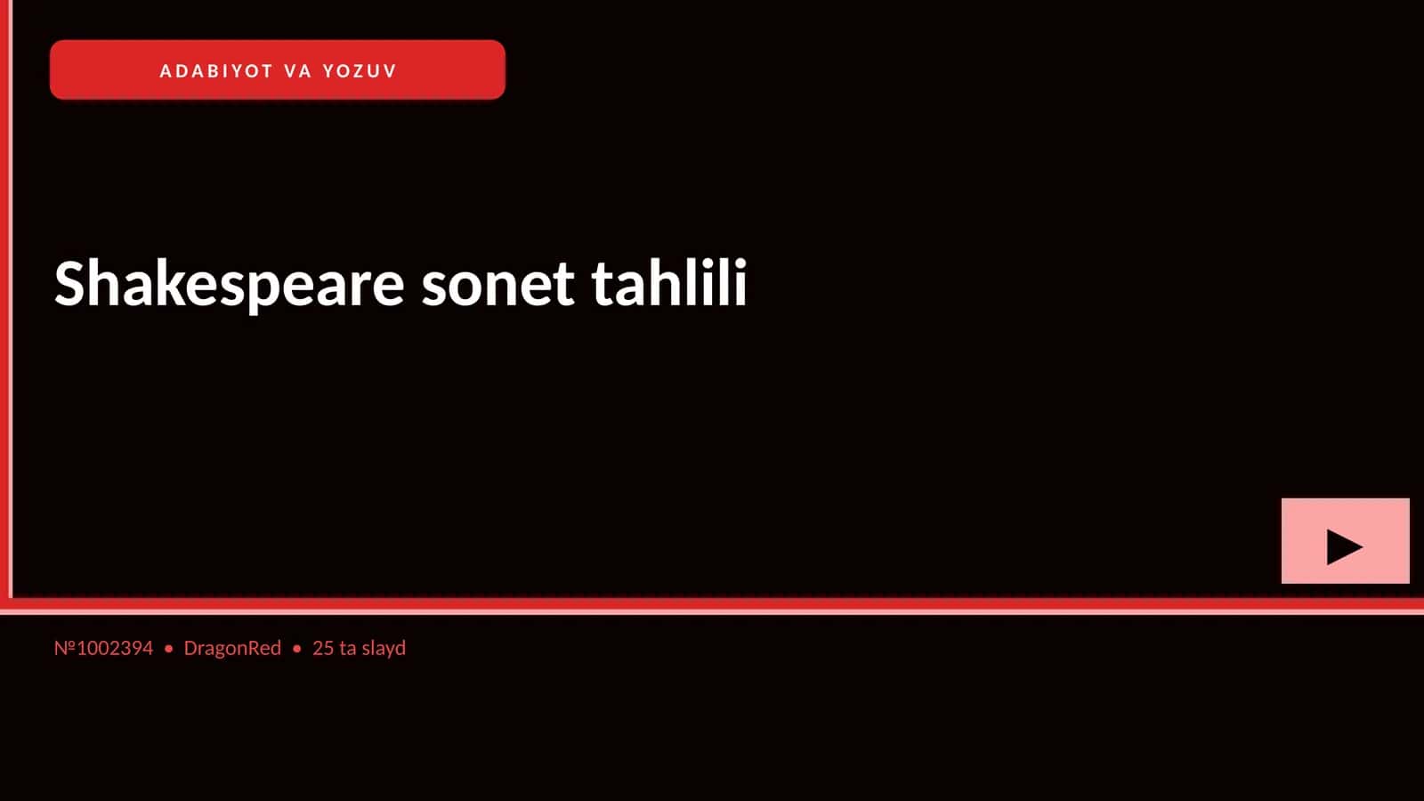 Shakespeare sonet tahlili 1