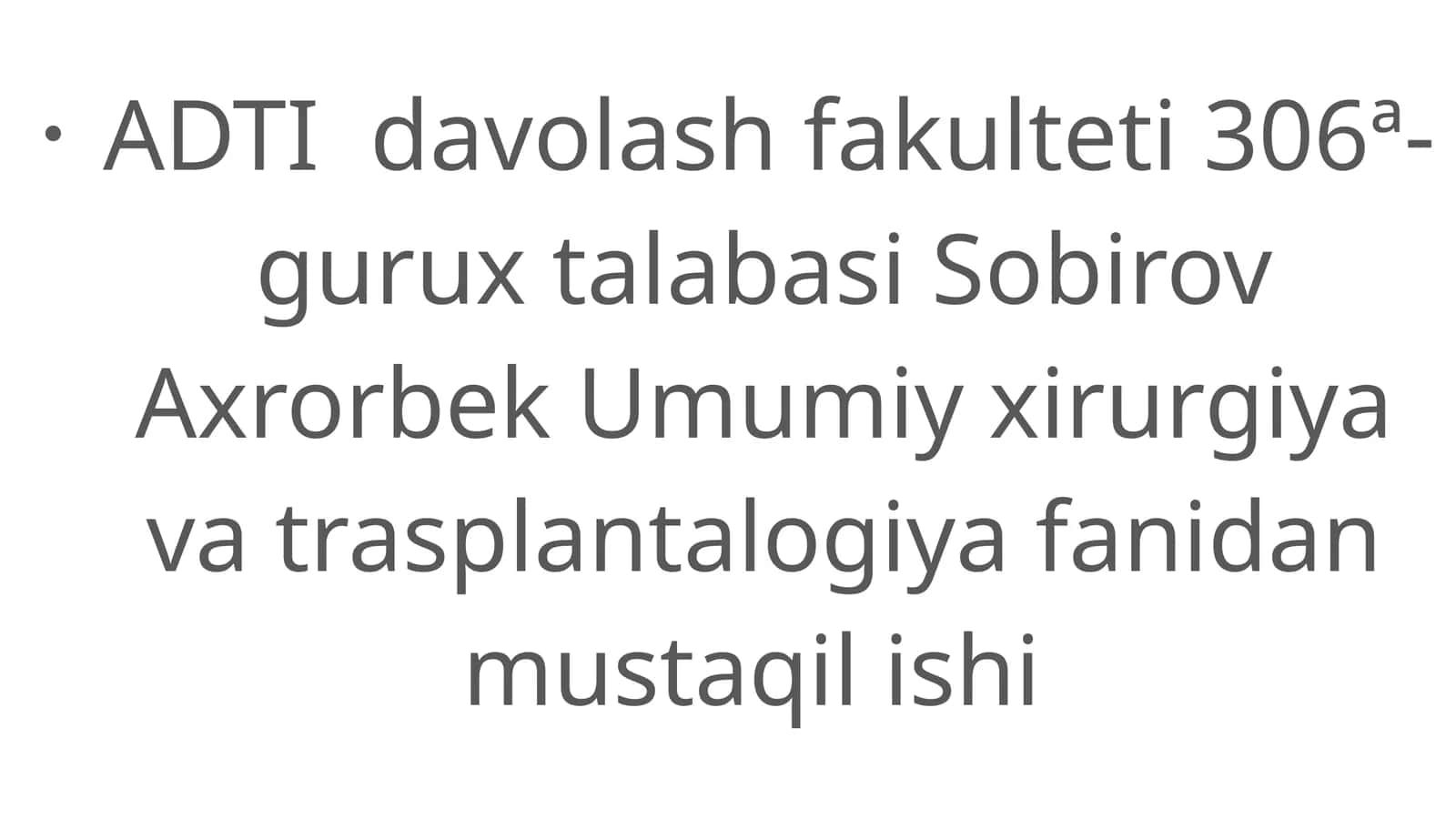 Qon ketishini vaqtincha va batammom to’xtatish usullari 1