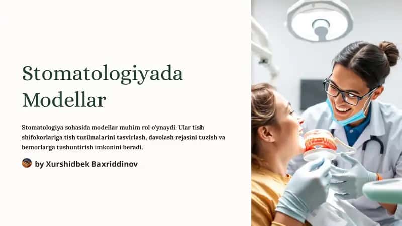 Stomatologiyada Modellar 1
