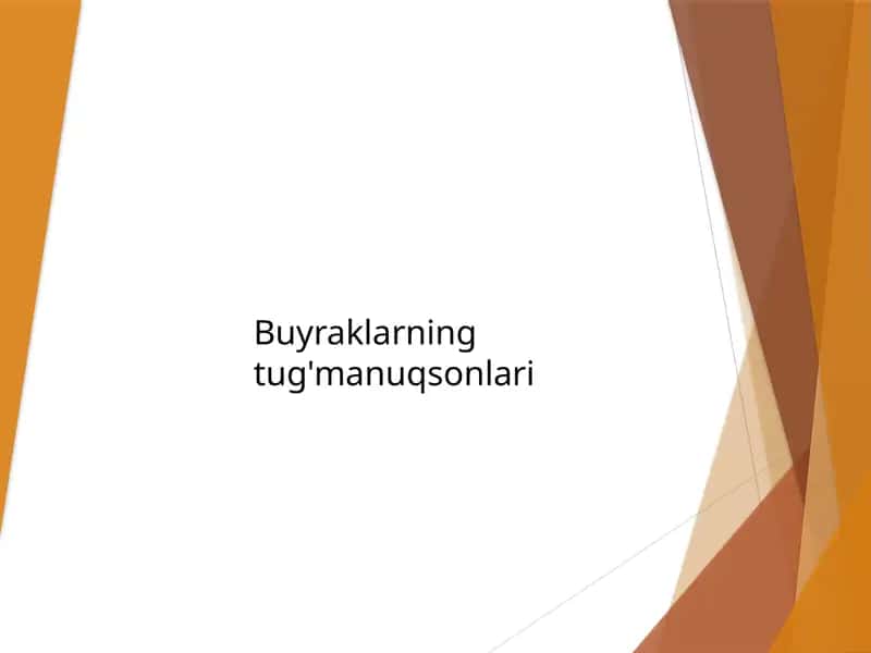 Buyraklarning tug'ma nuqsonlari 1