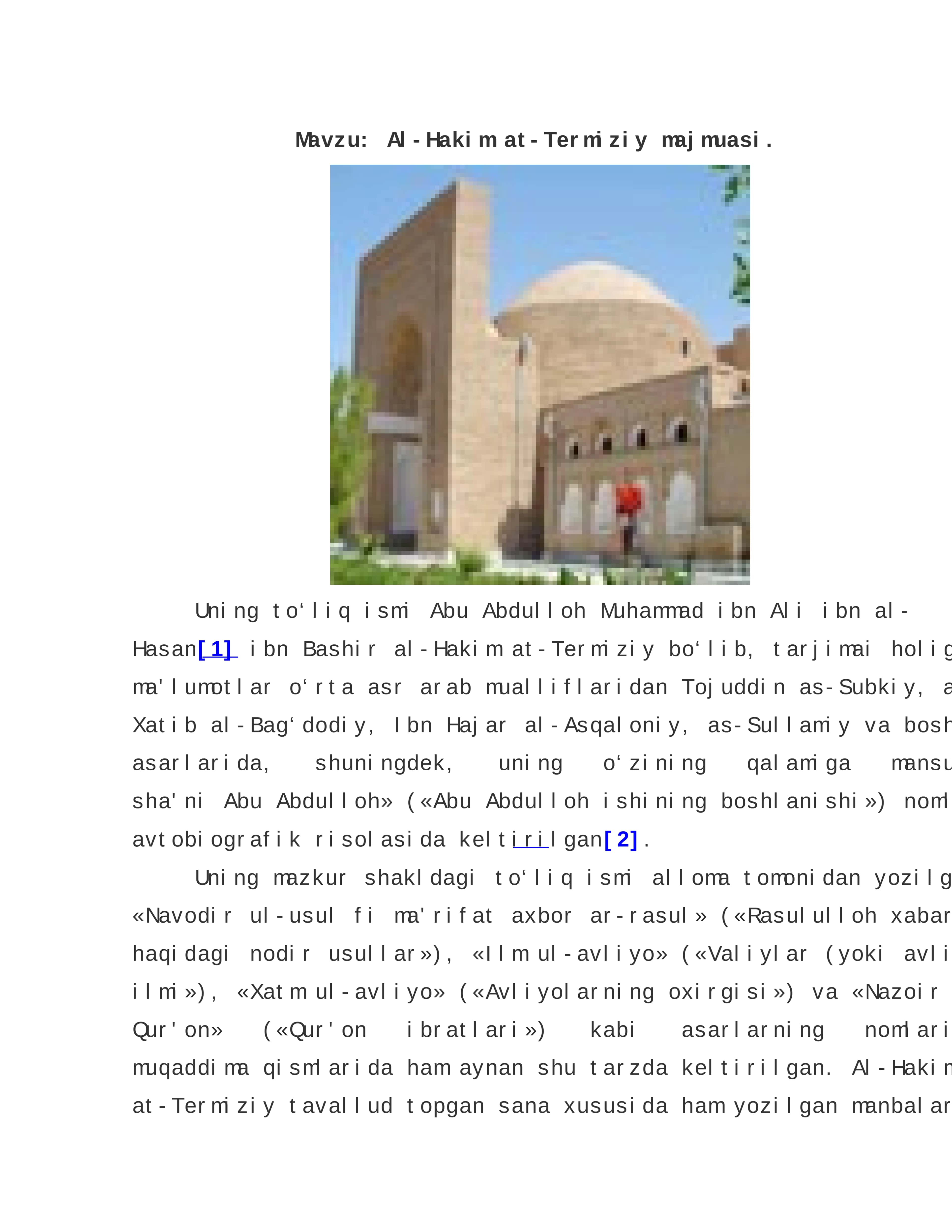 Al-Hakim at-Termiziy majmuasi