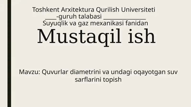 Suyuqlik vagaz mexanikasi 1