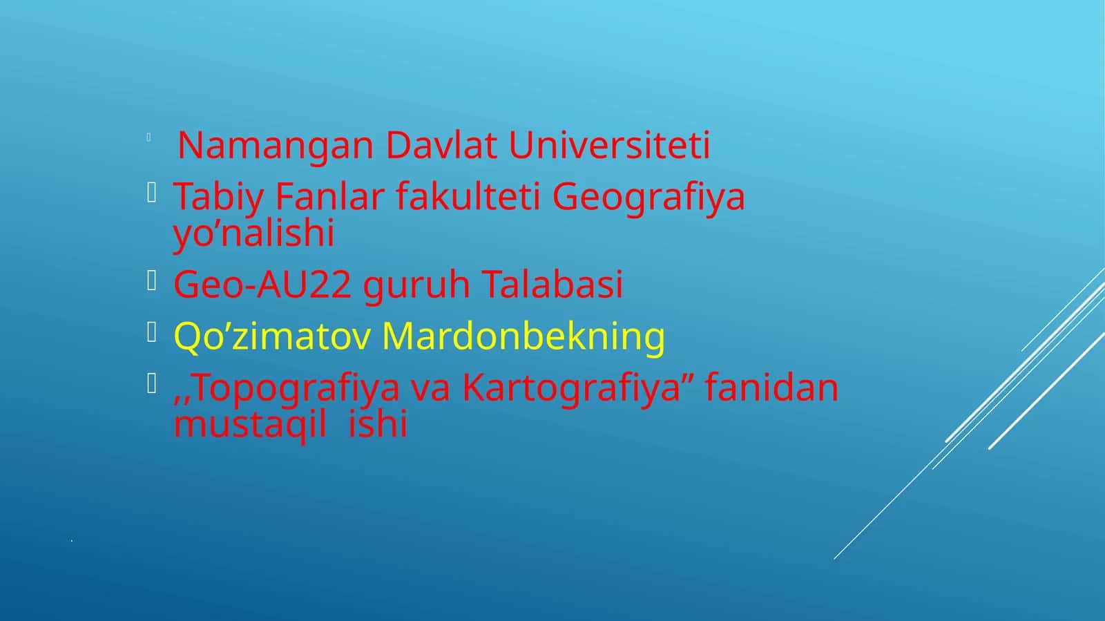 Kartografiya haqida darslik 1