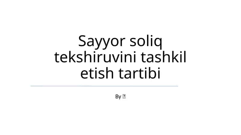 Soliq tekshiruvi 1