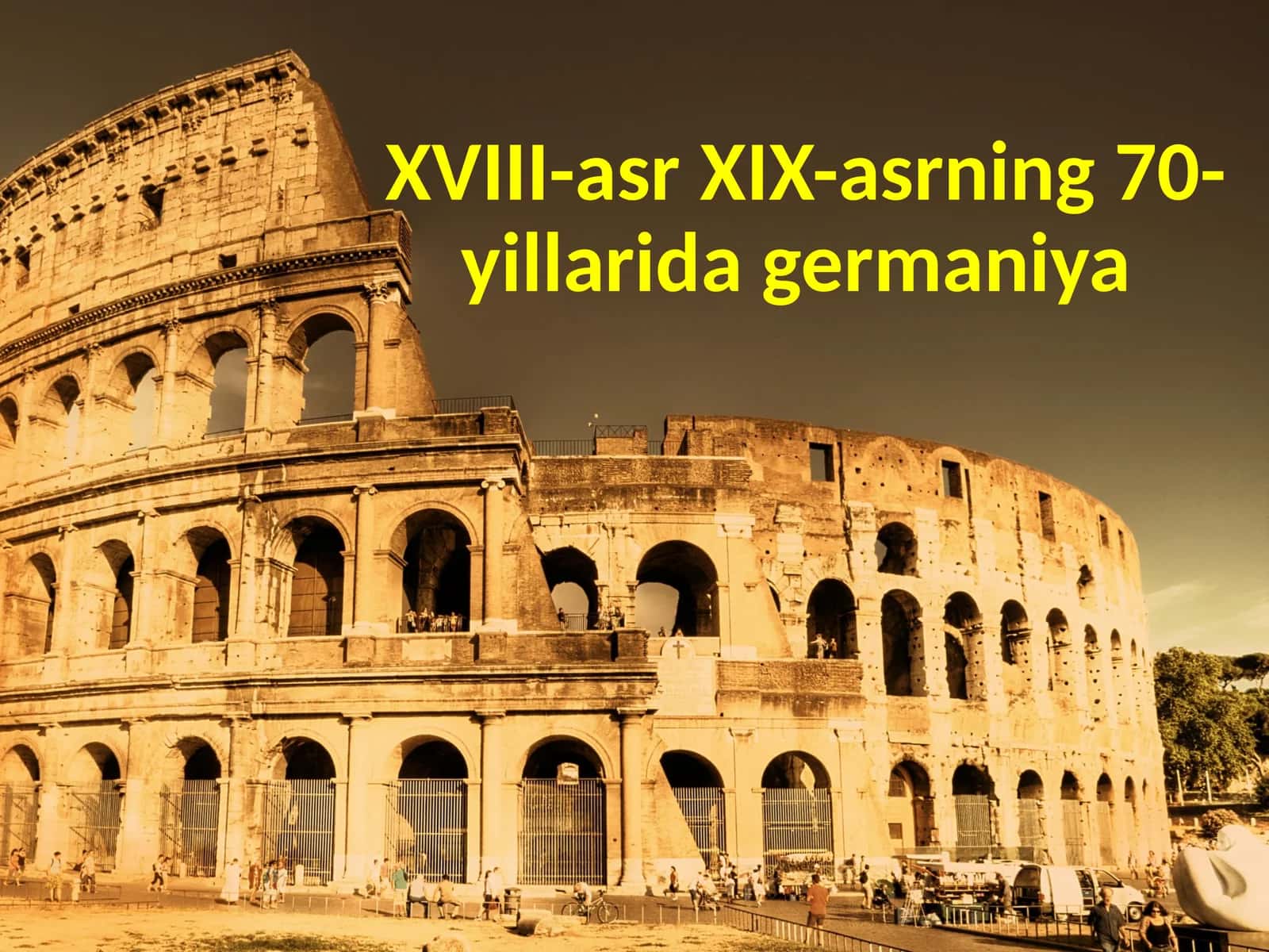XVIII-asr XIX-asrning 70-yillarida germaniya 1