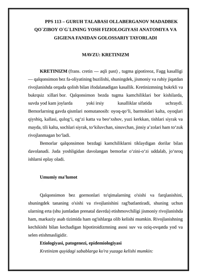KRETINIZM 1