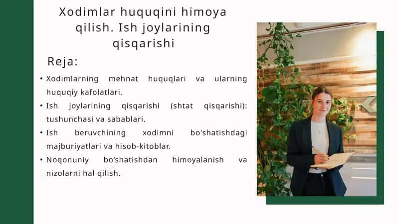Xodimlar huquqini himoya qilish 1